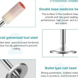 200 Καρφιά Μπετού 44mm Για Καρφωτικό Χειρός – Ιδανικά Για Ξύλο, Τούβλα & Μέταλλο