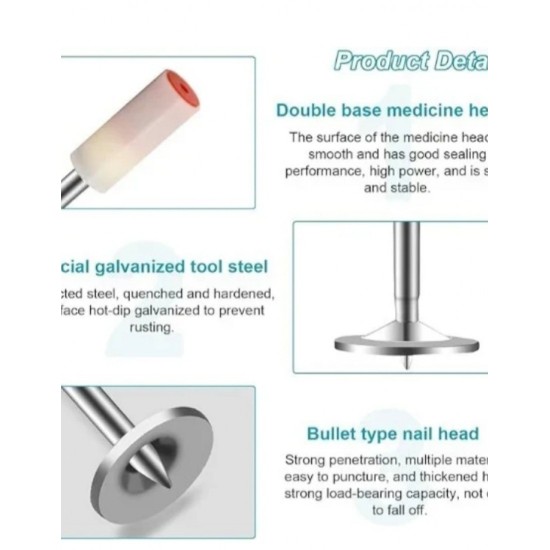 200 Καρφιά Μπετού 44mm Για Καρφωτικό Χειρός – Ιδανικά Για Ξύλο, Τούβλα & Μέταλλο