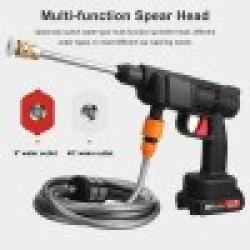 Επαναφορτιζόμενο Φορητό Πιστόλι Πλυσίματος 200W Mε Πίεση 30bar Kαι X1 Μπαταρία 88V