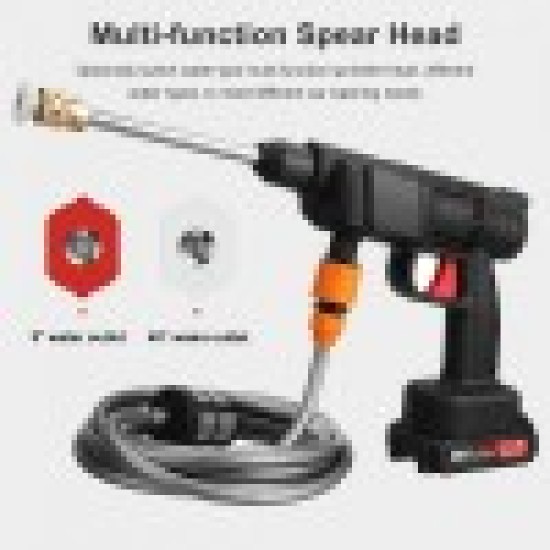 Επαναφορτιζόμενο Φορητό Πιστόλι Πλυσίματος 200W Mε Πίεση 30bar Kαι X1 Μπαταρία 88V