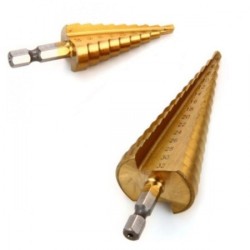 Σετ Κωνικών Τρυπανιών Τιτανίου 4-32mm & 4-30mm – Για Μέταλλο, Ξύλο & Πλαστικό