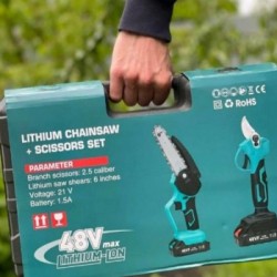 Επαναφορτιζόμενο Αλυσοπρίονο & Ψαλίδι Μπαταρίας 48V Με Αυτονομία Και Ακρίβεια Κοπής