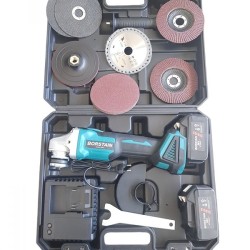 ΓΩΝΙΑΚΟΣ ΤΡΟΧΟΣ ΕΠΑΝΑΦΟΡΤΙΖΟΜΕΝΟΣ ΒORSTAIN  36V MAX ΜΕ 2 ΜΠΑΤΑΡΙΕΣ 5ΑΗ , ΡΥΘΜΙΖΟΜΕΝΕΣ ΣΤΡΟΦΕΣ